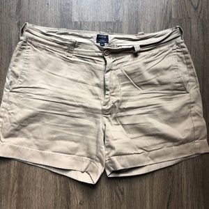 J Crew Varick Khaki Shorts